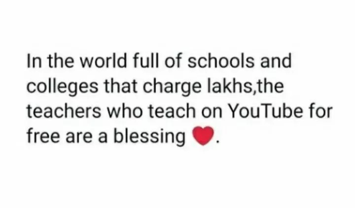YouTube teacher